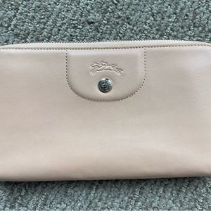 Longchamp Le Pliage Cuir zip around wallet